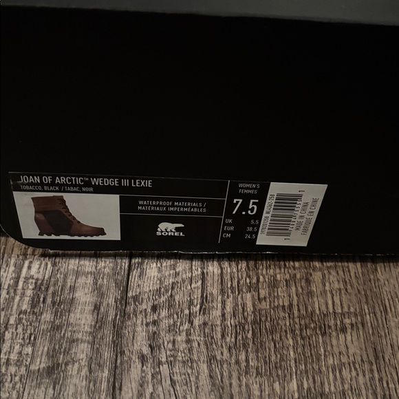 Sorel Joan of Arctic Wedge III Lace Up  - Brown and Grey - Size 7.5 - Picture 4 of 4